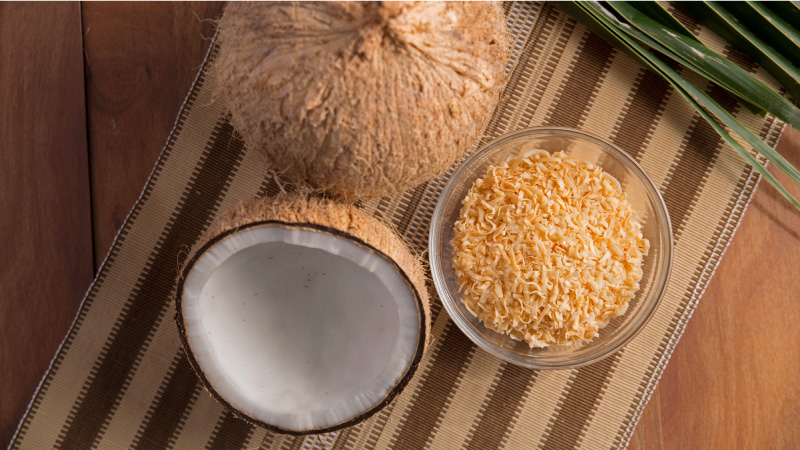 sweetened desiccated coconut