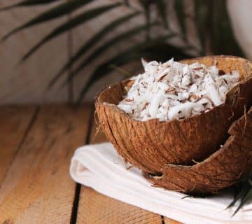 use of desiccated coconut