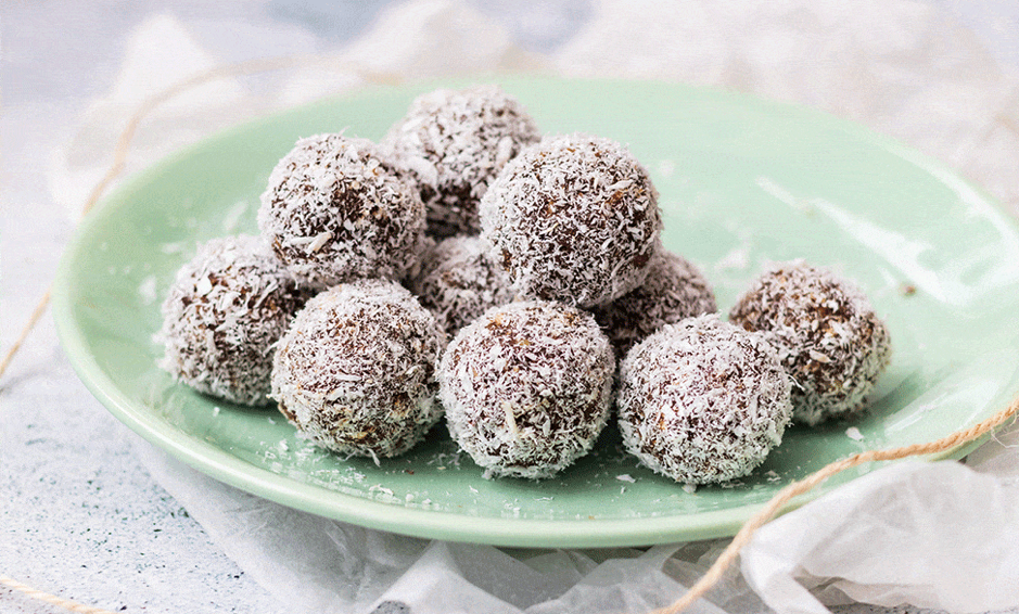 10. c. coconut and chocolate truffles