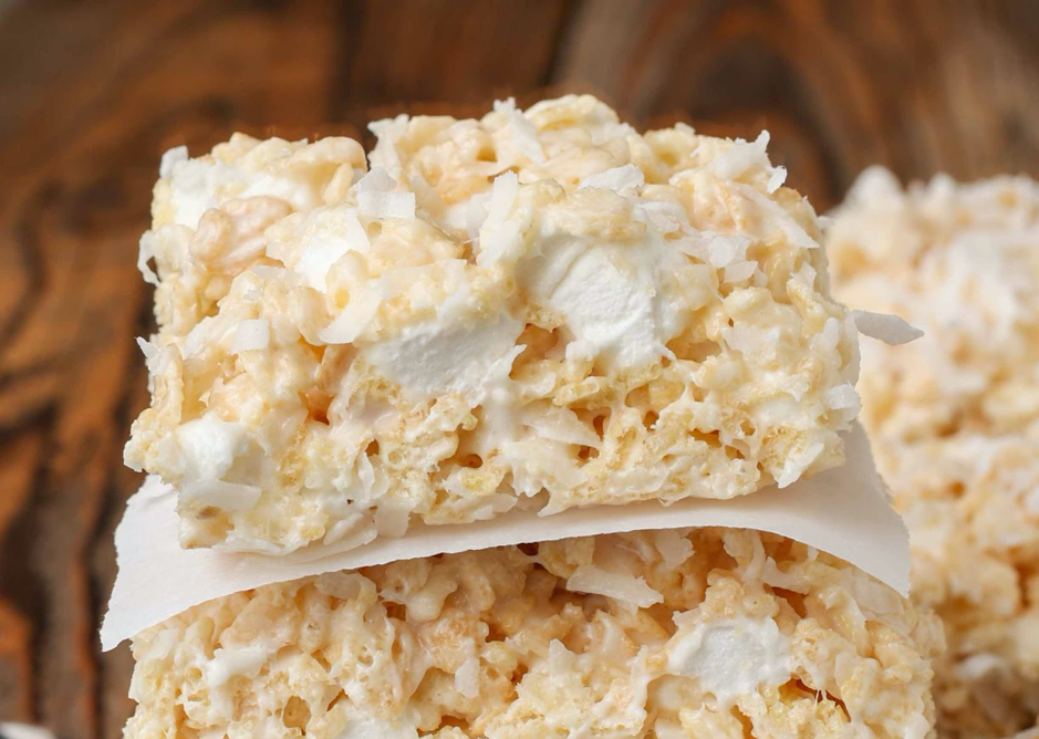 10. g. coconut tice krispie treats