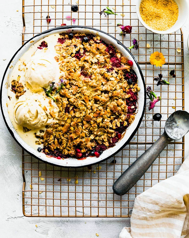 10. j. Coconut and Berry Crumble