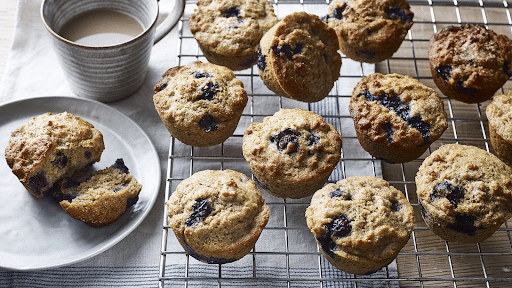 Healthy Blueberry Muffins recipe